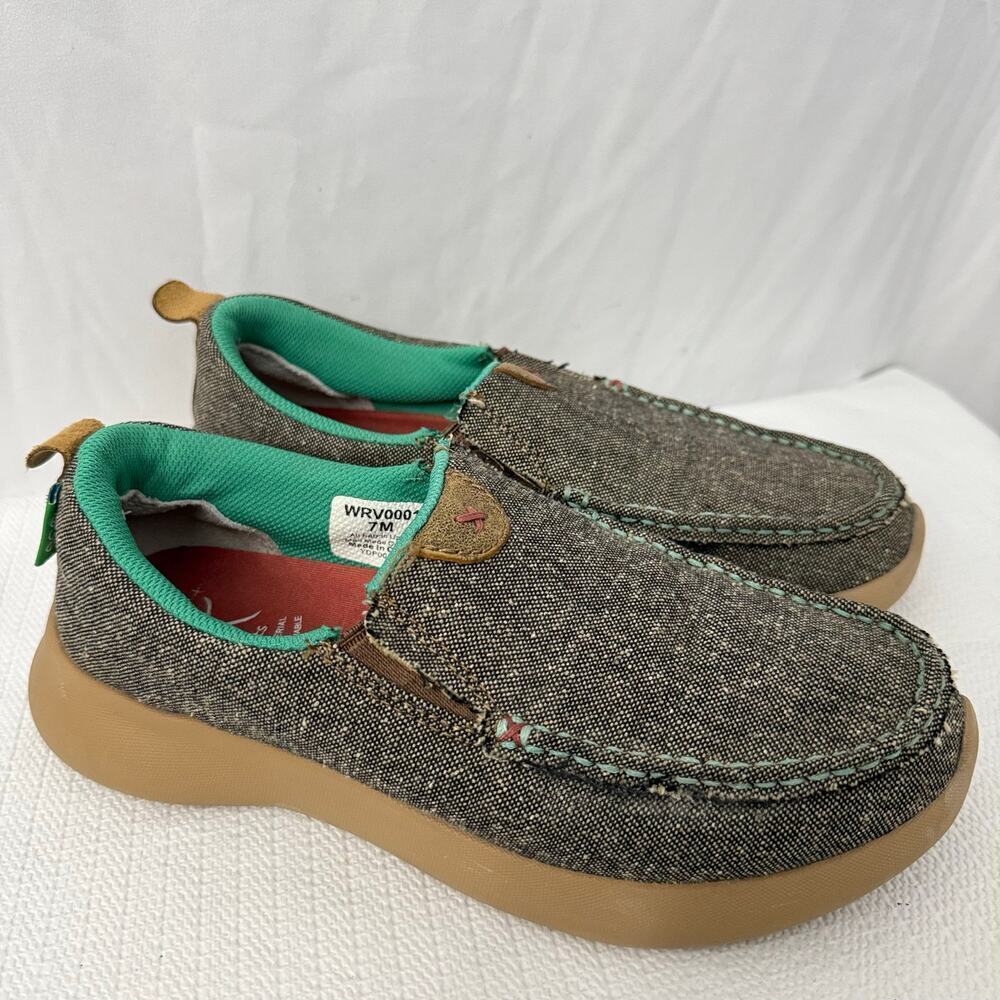 Twisted X Women's Size 7M EcoTweed Moccasin Slip On Shoes